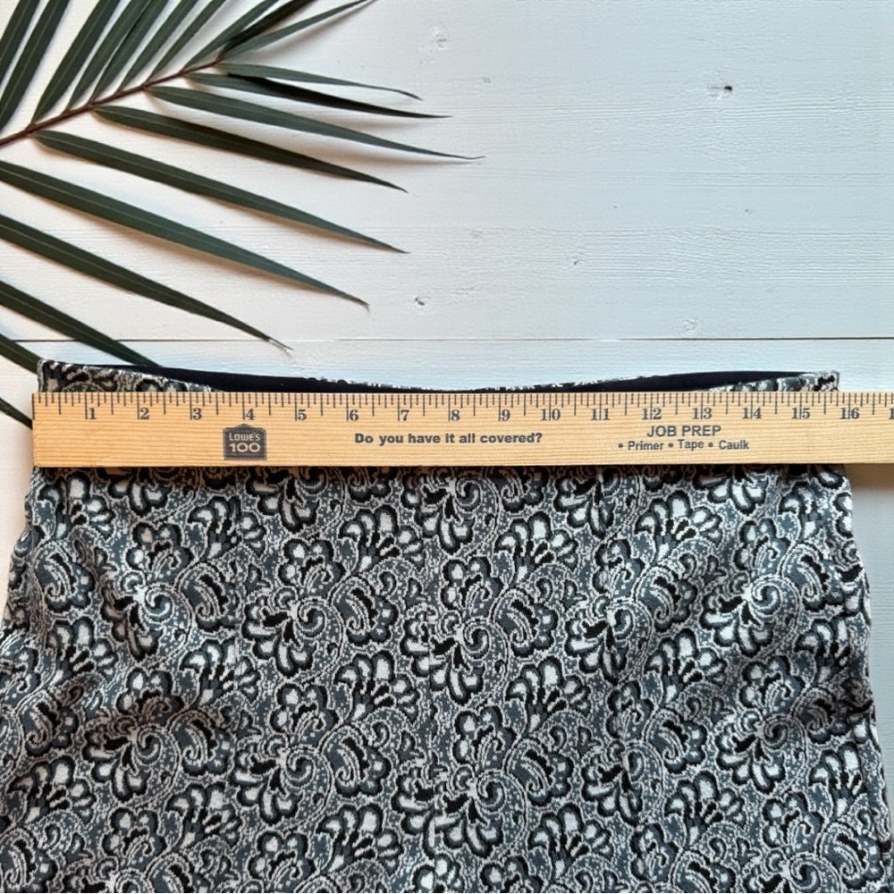 Anthropologie Maeve “The Margot” Cropped Flare Pants – Medium Blue Jacquard - Picture 8 of 16